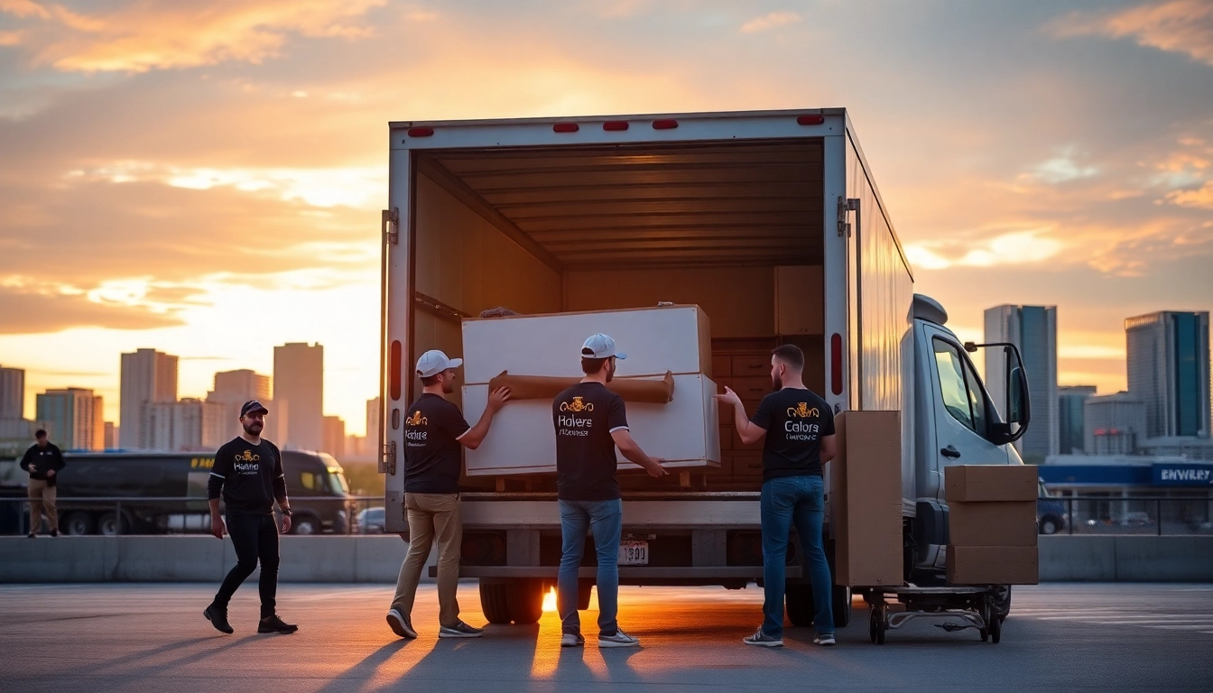 Apex Residential Moving Services Calgary team carefully loading furniture into a moving truck, highlighting trusted and professional service in Calgary.