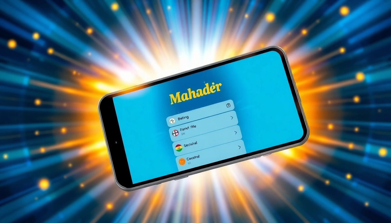 Mahadev Book Id registration interface on a smartphone screen emphasizing secure online betting access