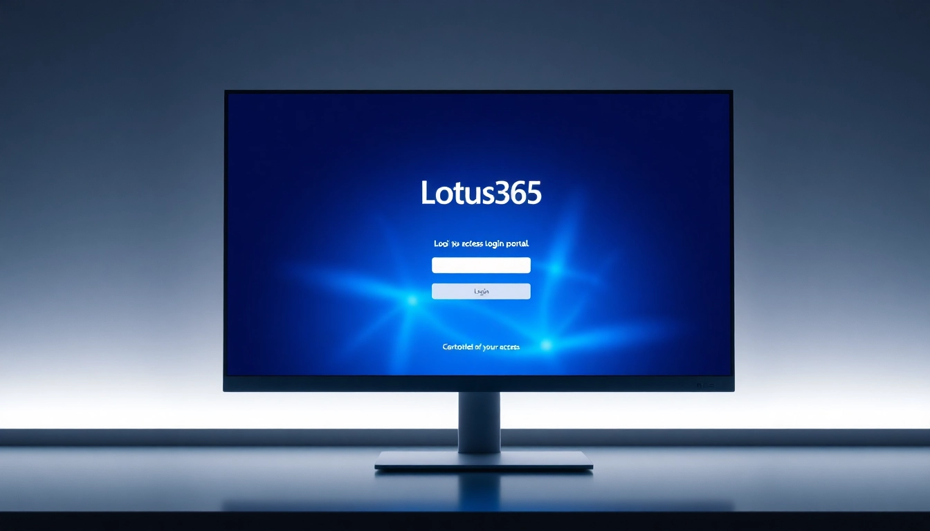 Secure Lotus365 Login portal on desktop screen with intuitive interface and user-friendly design for seamless access