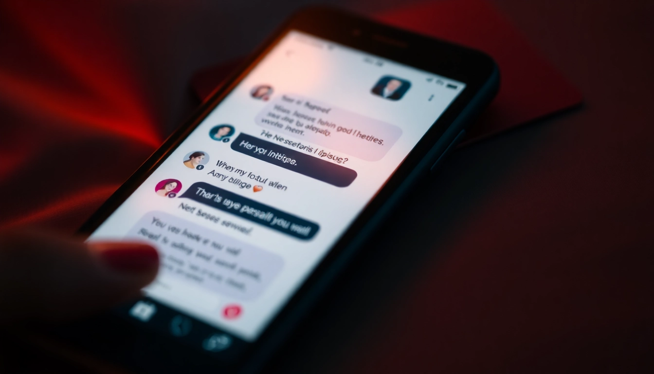 Young adults exchanging plans culs on smartphones in a discreet digital setting to attract