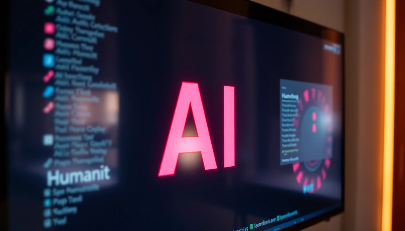 Humanizer tool illustrating natural text transformation with a focus on seamless AI content